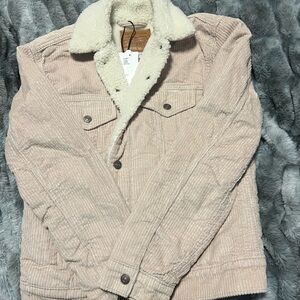 Levi's Beige Corduroy Teddy Jacket with Sherpa Collar